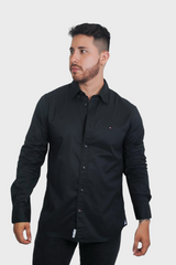 Camisa Tommy Hilfiger Regular Black