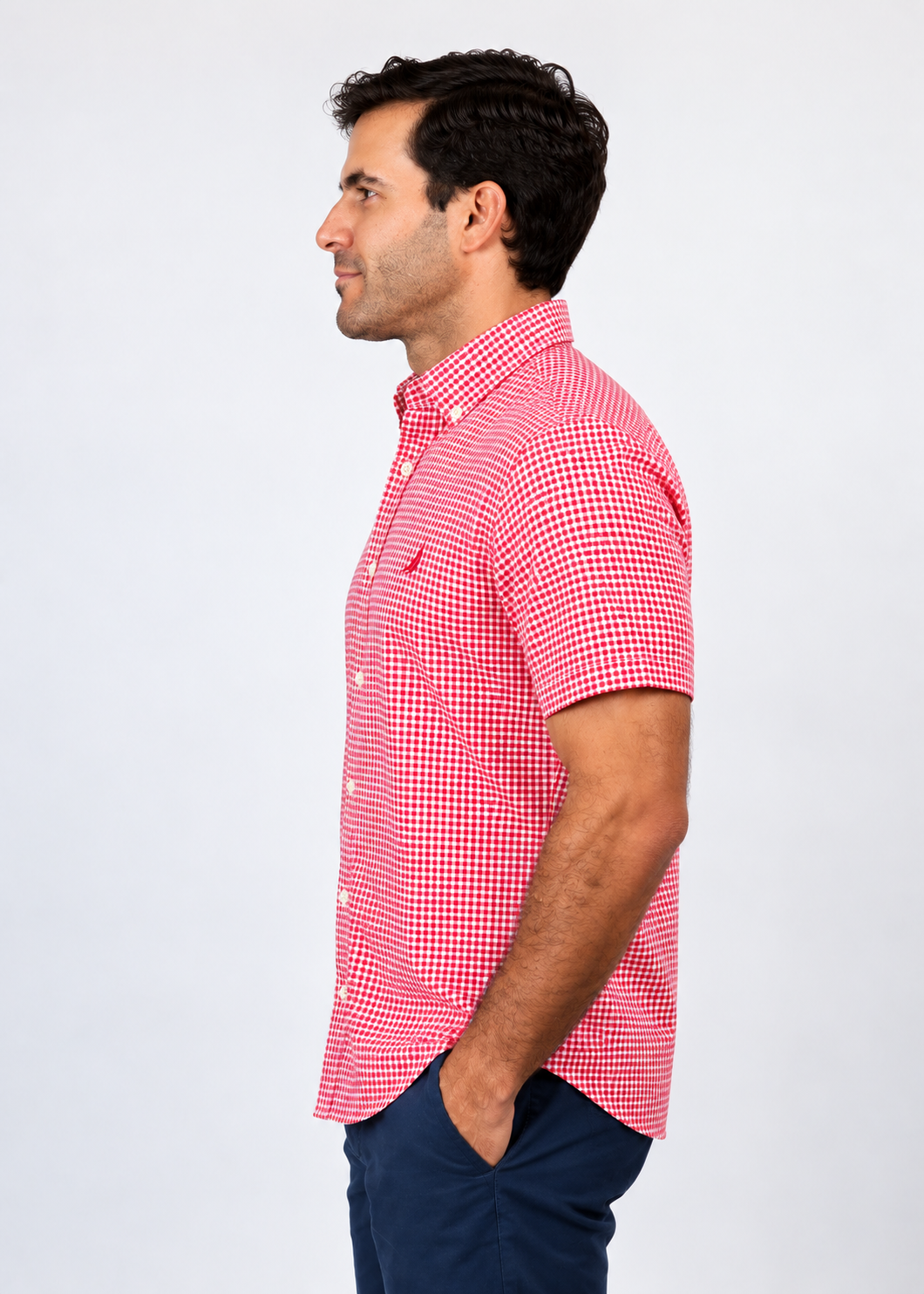 Camisa Manga Corta Hombre Nautica Classic Fit