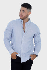 Camisa Tommy Hilfiger Regular Grey