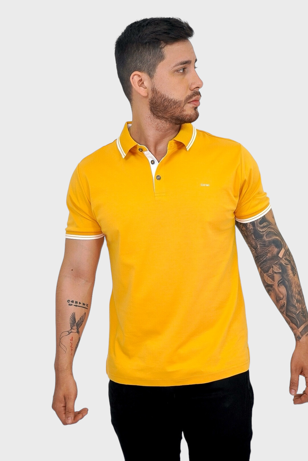 Polo Carven Mustard