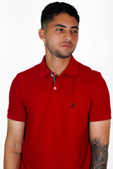 Polo Nautica Hombre Slim Fit Red