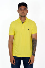 Polo Nautica Hombre Slim Fit Yellow