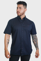 Camisa Tommy Hilfiger Regular Navy