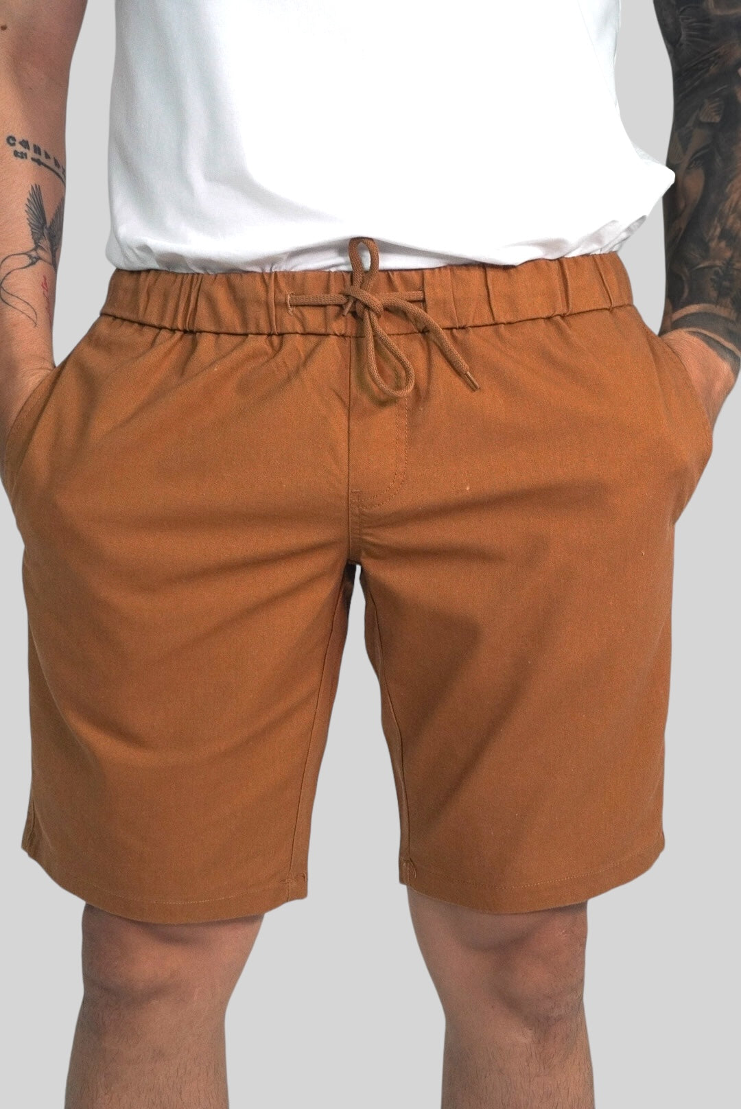 Bermudas Brooksfield Dk Khaki Camiseta