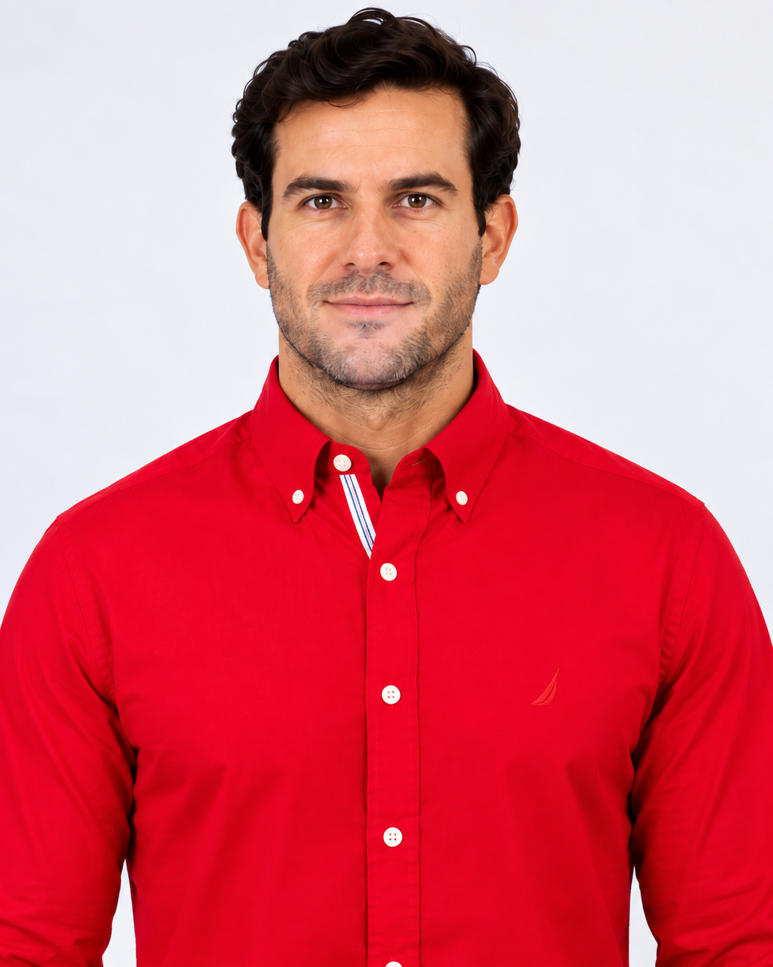 Camisa Manga Larga Hombre Nautica Classic Fit