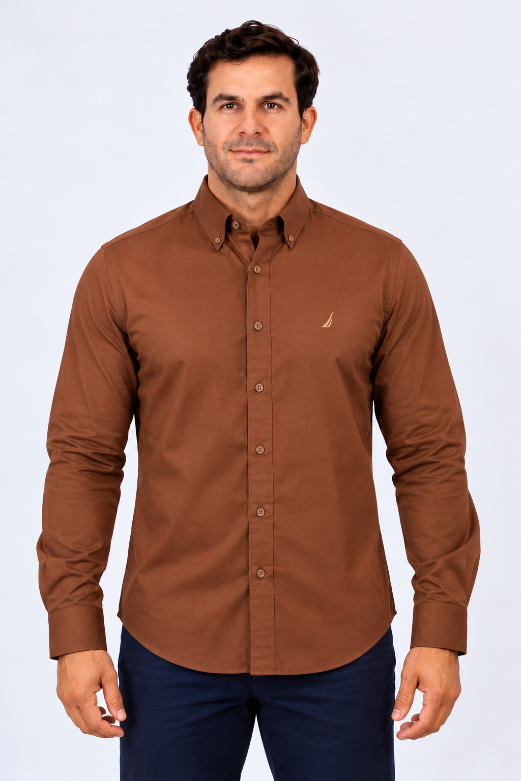 Camisa Manga Larga Hombre Nautica Classic Fit