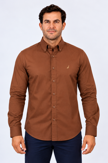 Camisa Manga Larga Hombre Nautica Classic Fit