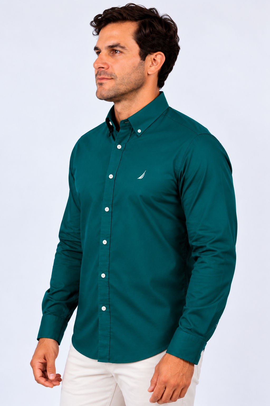 Camisa Manga Larga Hombre Nautica Classic Fit