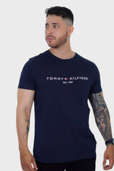 Camiseta Tommy Hilfiger Slim Navy