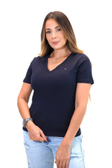 Camiseta Women Slim Tommy Hilfiger Sky