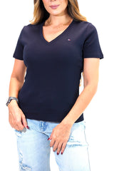 Camiseta Women Slim Tommy Hilfiger Sky