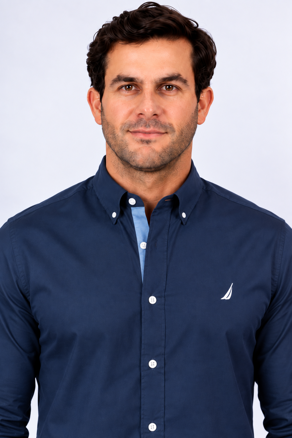 Camisa Manga Larga Hombre Nautica Classic Fit