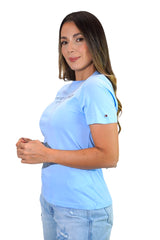 Camiseta Women Tommy Hilfiger Blue