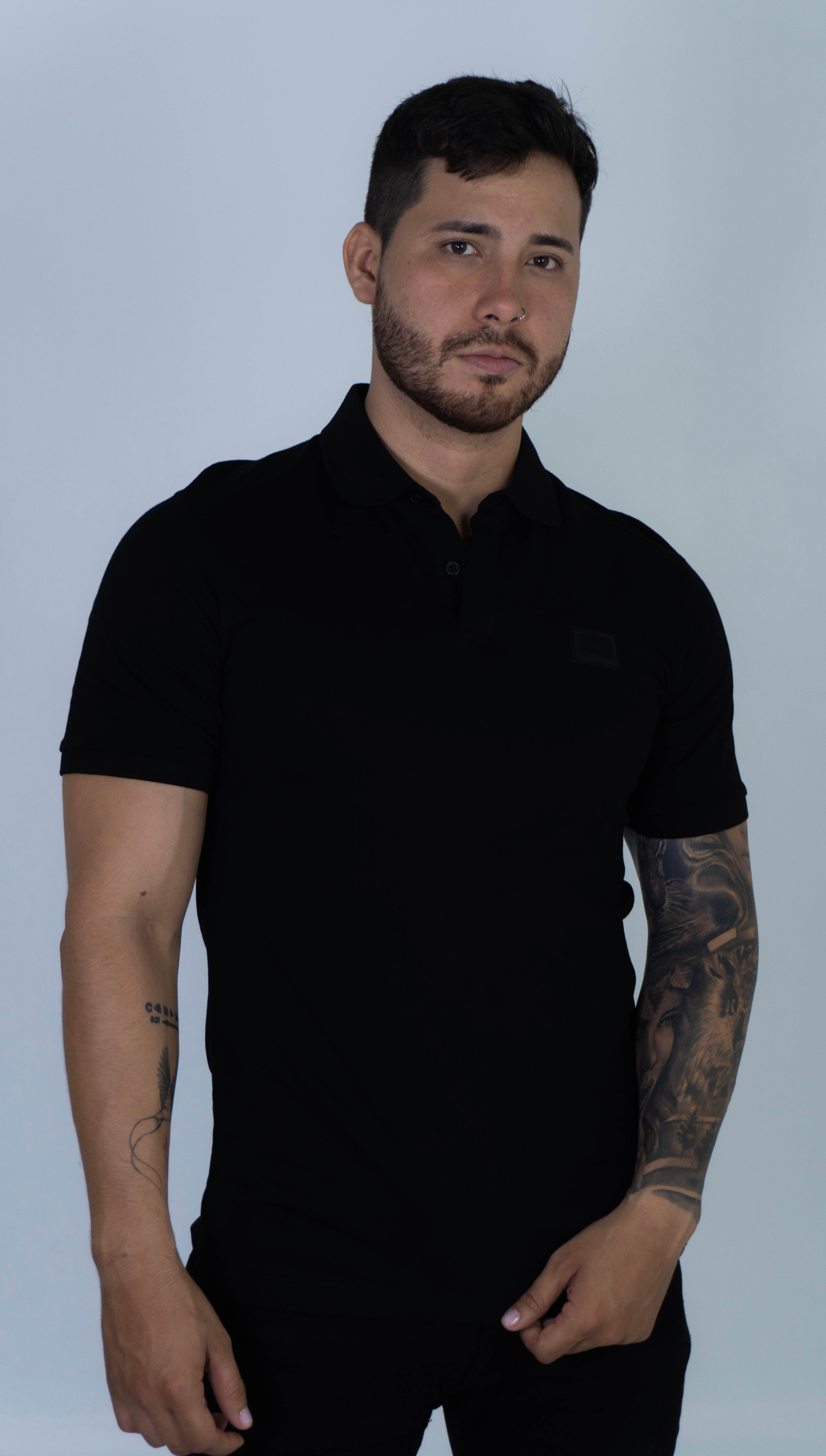 Polo Karl Lagerfeld Black Polos