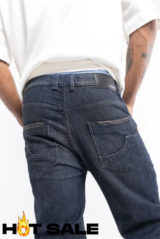 Jean Men Fxckboy Blue Deep Rim Jeans