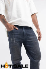 Jean Men Fxckboy Blue Deep Rim Jeans