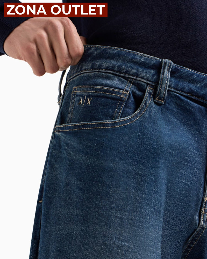 Jean Men Indigo Denim Armani Exchange Jeans