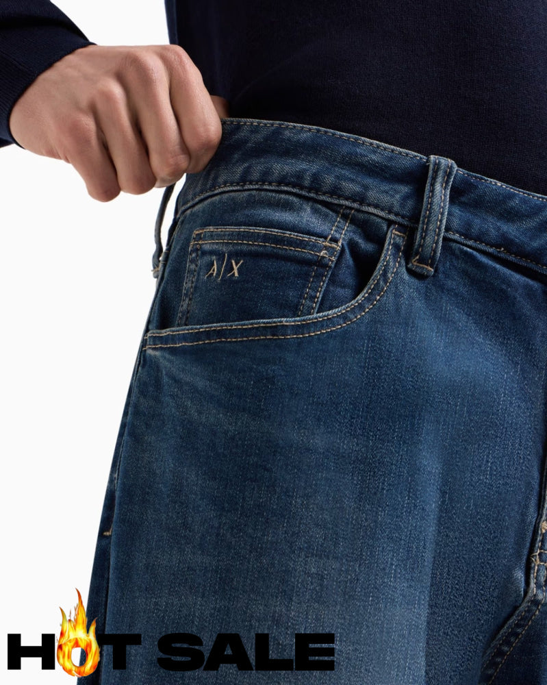 Jean Men Indigo Denim Armani Exchange Jeans