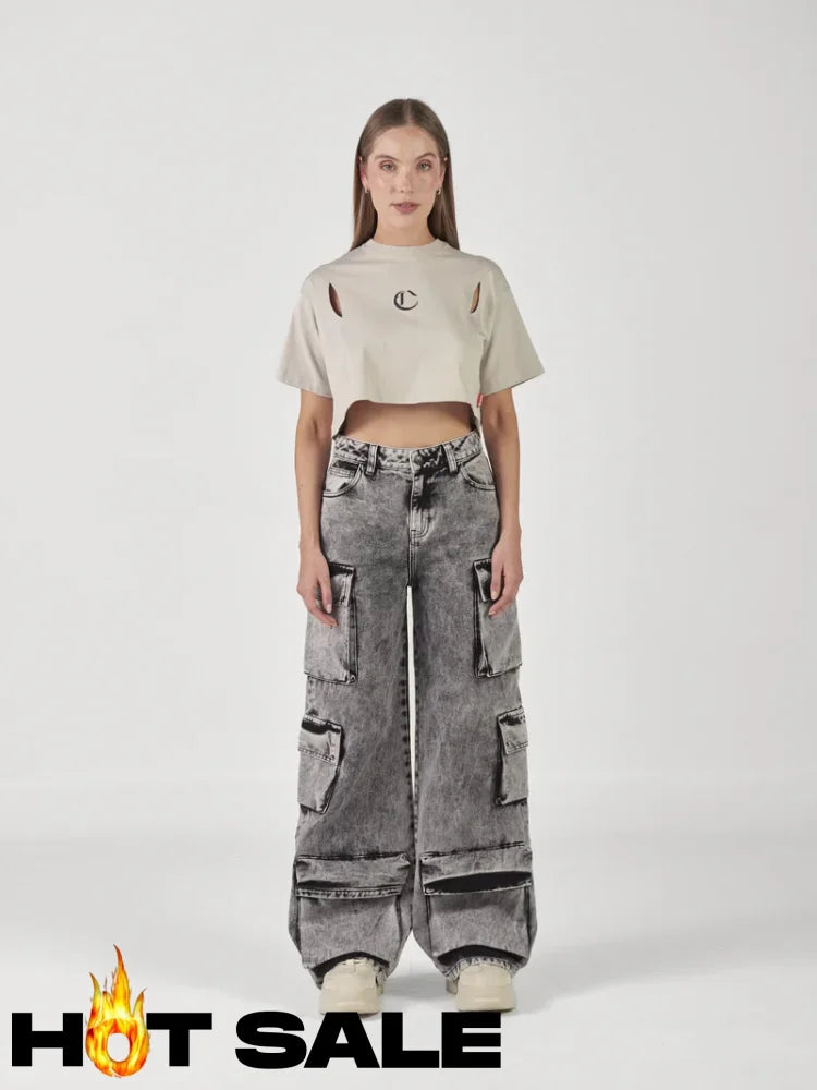 Jean Mujer Clemont Marea Gris L Pantalones