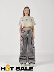Jean Mujer Clemont Marea Gris L Pantalones