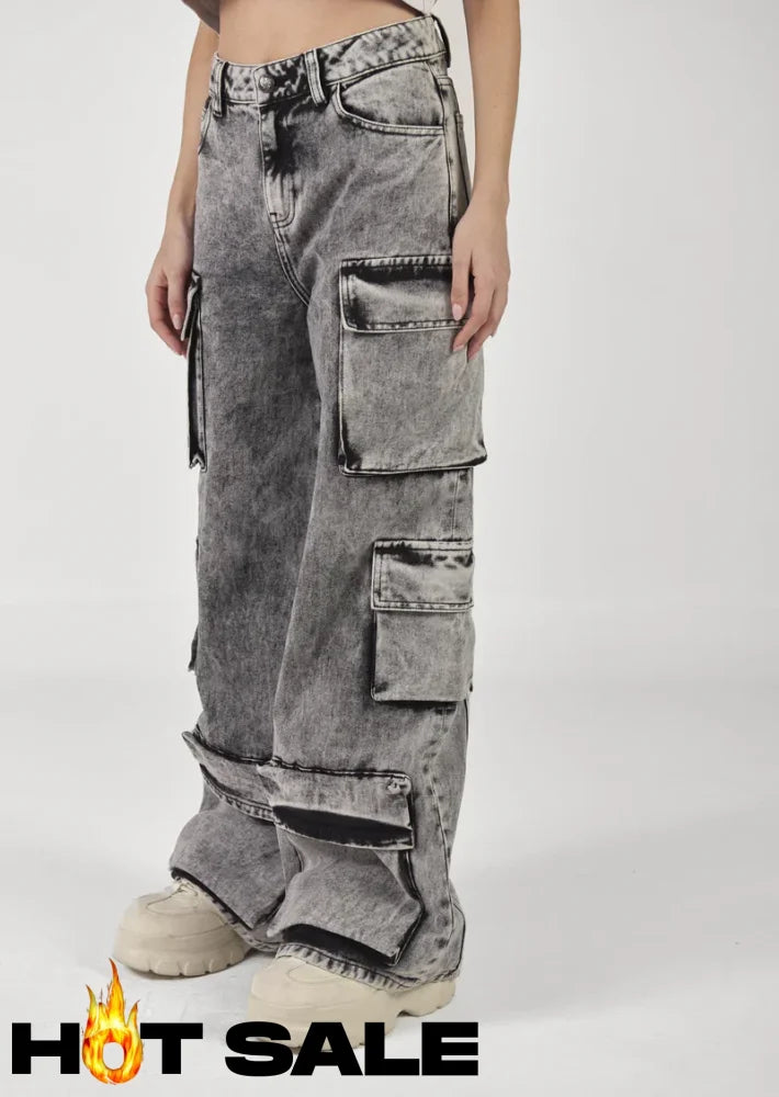 Jean Mujer Clemont Marea Gris L Pantalones