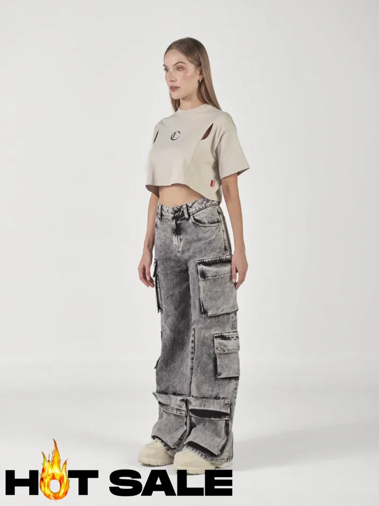 Jean Mujer Clemont Marea Gris L Pantalones
