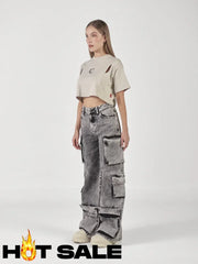 Jean Mujer Clemont Marea Gris L Pantalones