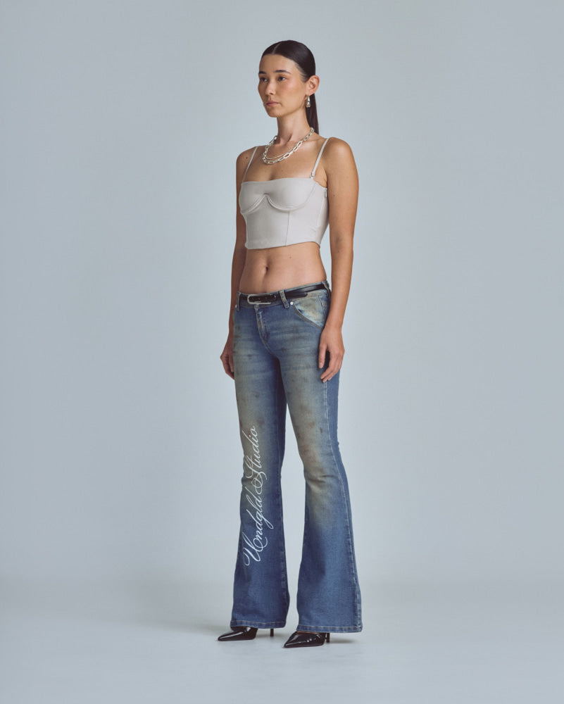 Jeans Women Undergold W Stardust Studio Flare Jeans