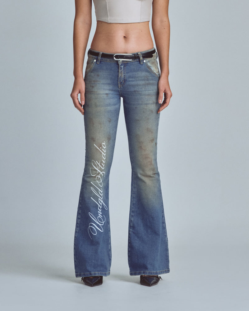 Jeans Women Undergold W Stardust Studio Flare Jeans