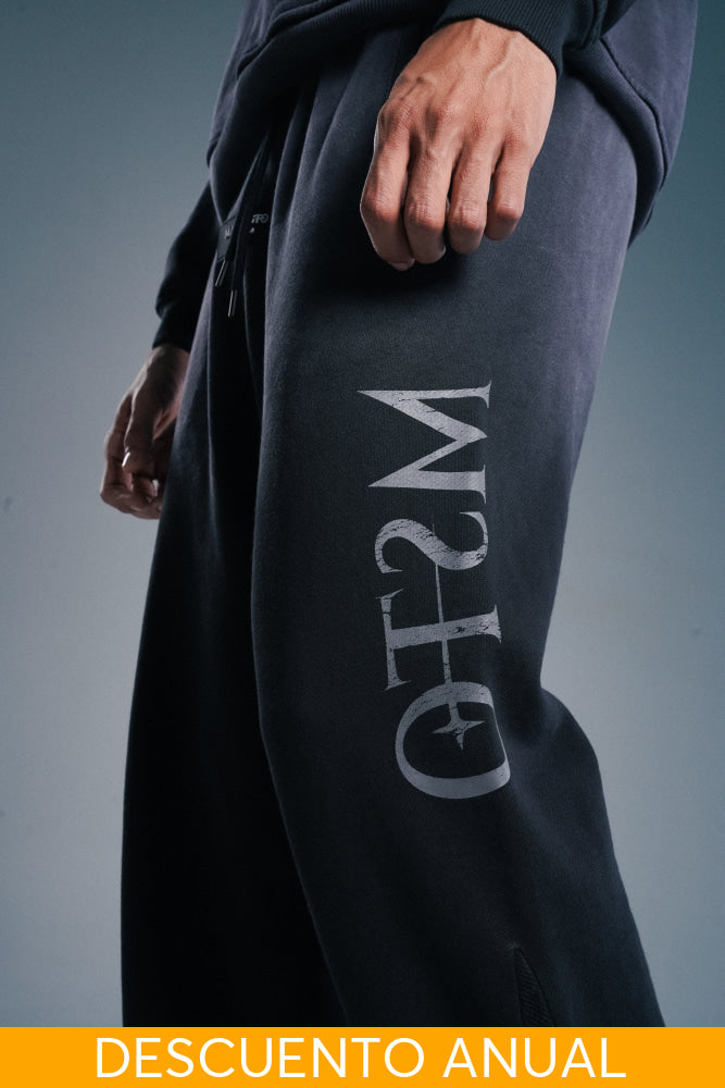 Jogger Oversize Recto Manifesto Acid Wash Camiseta