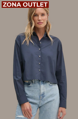 Long Shirt Calvin Klein Women Ink XS Camiseta