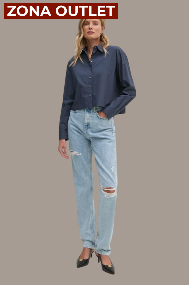 Long Shirt Calvin Klein Women Ink XS Camiseta