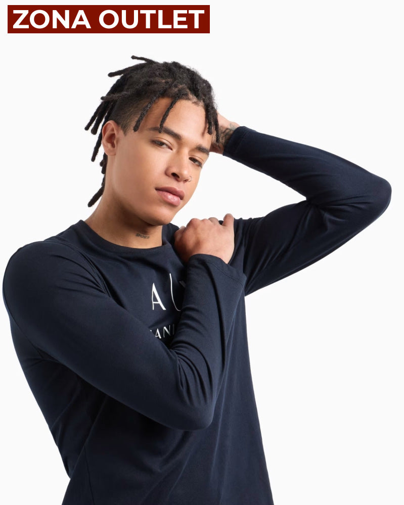 Long-Shirt Men Navy Armani Exchange Camibuzo