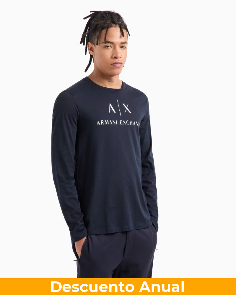 Long-Shirt Men Navy Armani Exchange Camibuzo