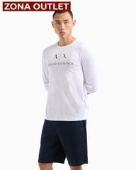 Long-Shirt Men White Armani Exchange Camibuzo