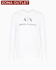 Long-Shirt Men White Armani Exchange Camibuzo