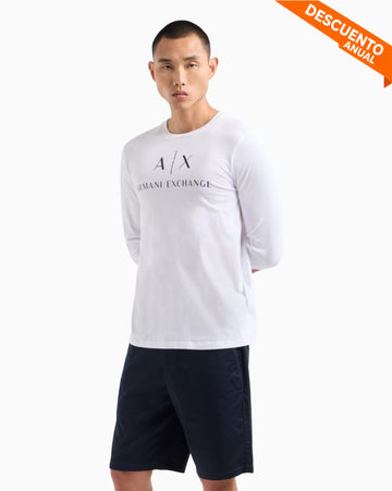 Long-Shirt Men White Armani Exchange Camibuzo