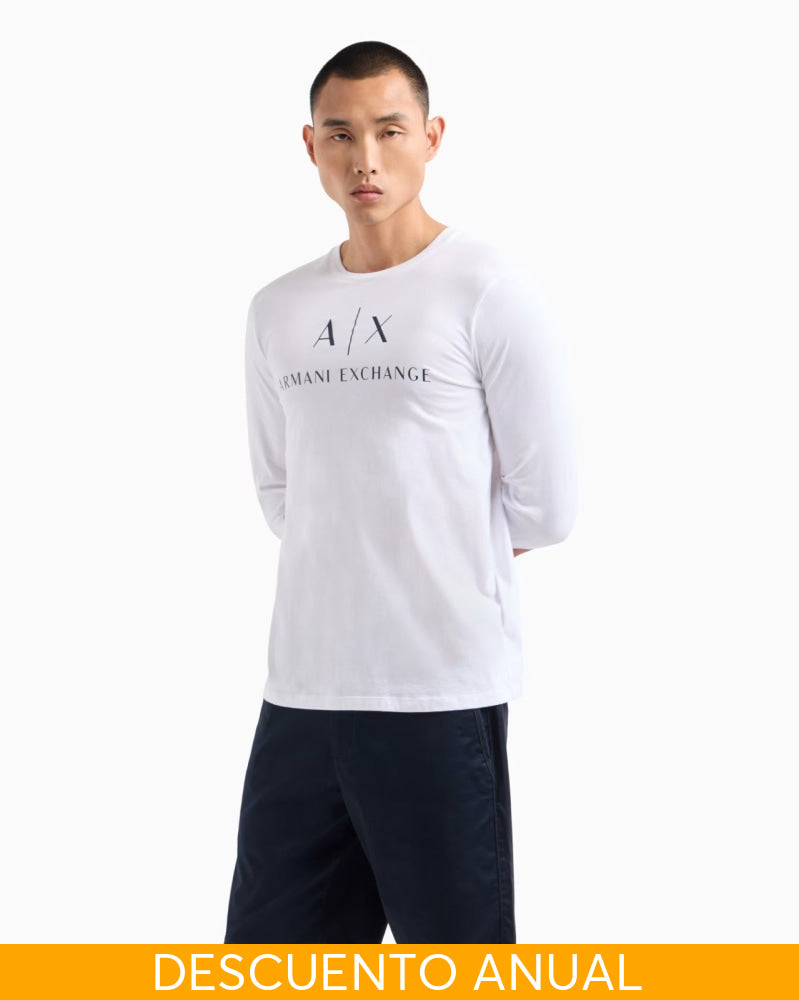 Long-Shirt Men White Armani Exchange Camibuzo
