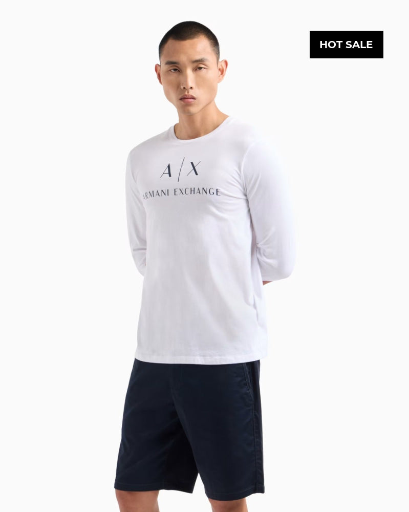 Long-Shirt Men White Armani Exchange Camibuzo