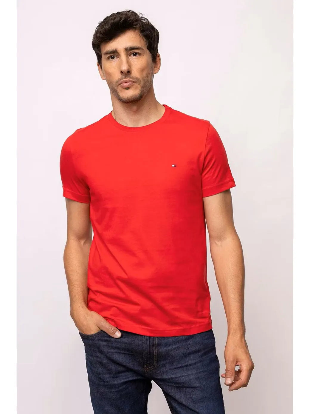 Camiseta Slim Tommy Hilfiger Red