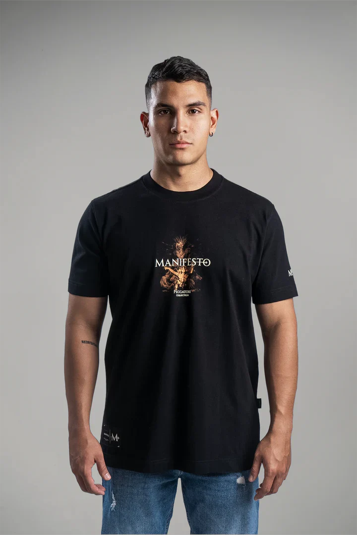 Camiseta Hombre Manifesto Numero De La Bestia Camiseta