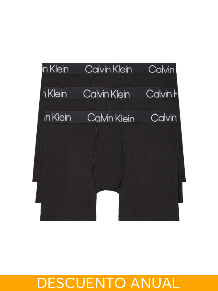 Pack x3 Boxer Calvin Klein Black XL Ropa Interior