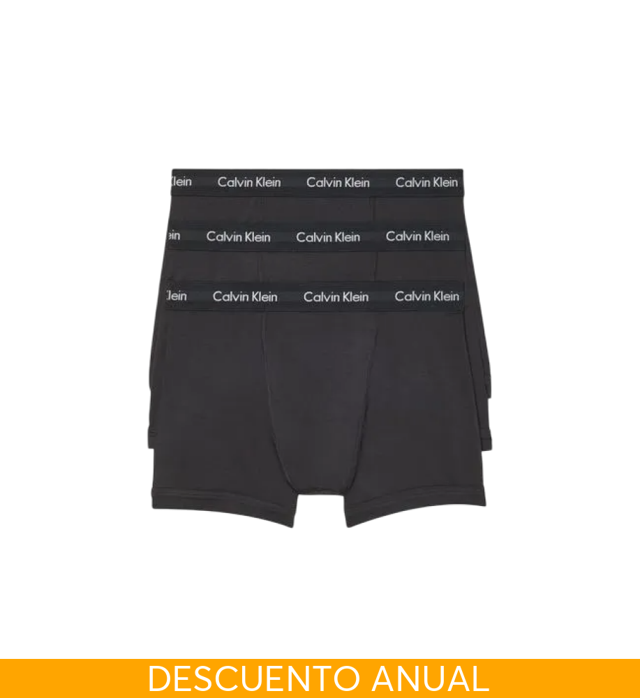 Pack x3 Boxer Calvin Klein Black XL Ropa Interior