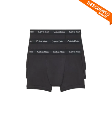 Pack x3 Boxer Calvin Klein Black XL Ropa Interior