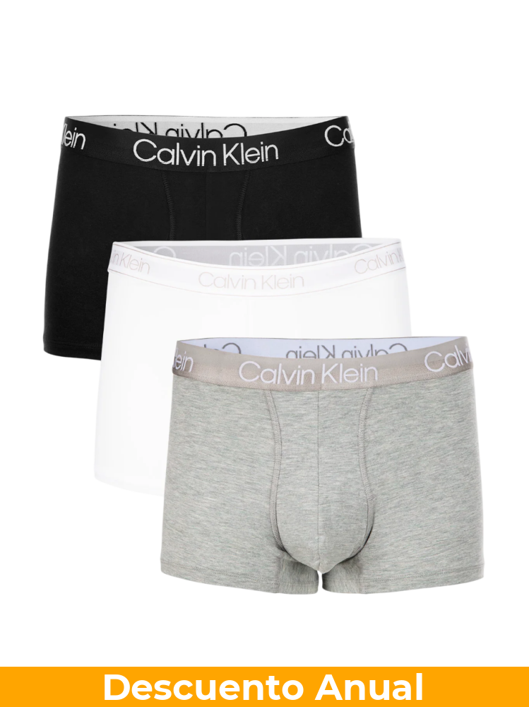 Pack x3 Boxer Calvin Klein Black S Ropa Interior