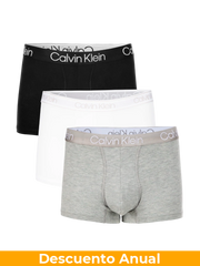 Pack x3 Boxer Calvin Klein Black S Ropa Interior