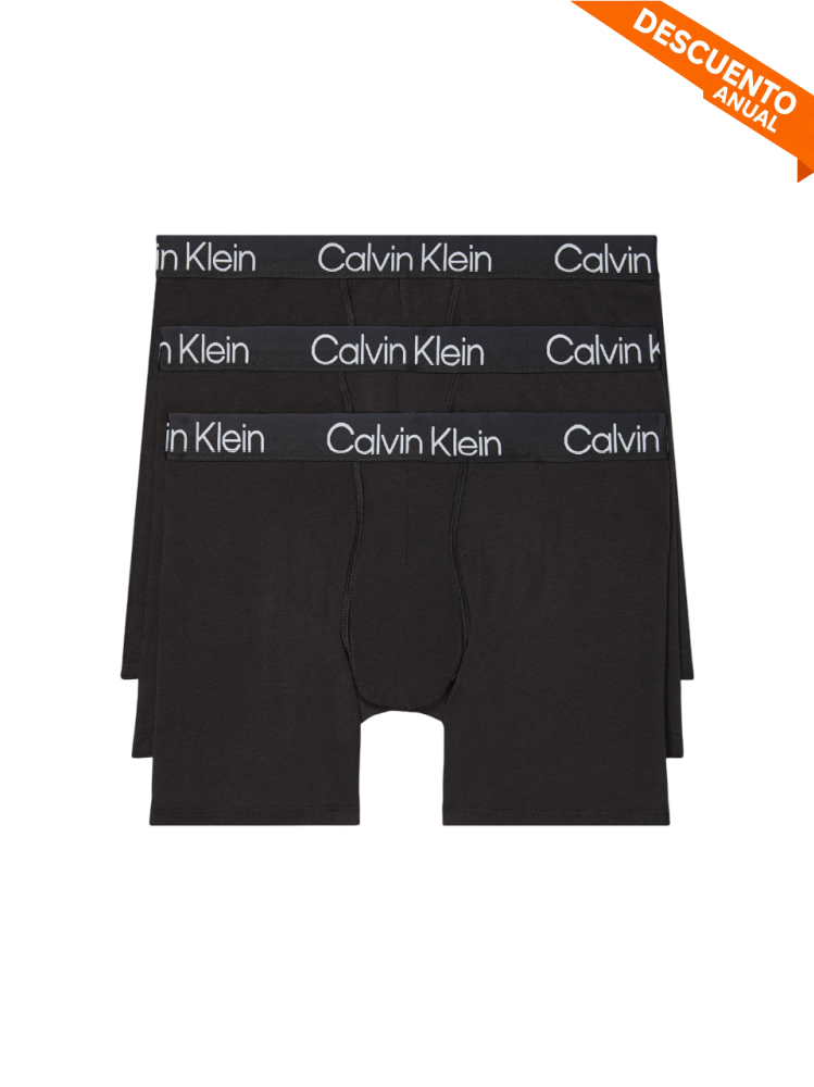 Pack x3 Boxer Calvin Klein Black XL Ropa Interior