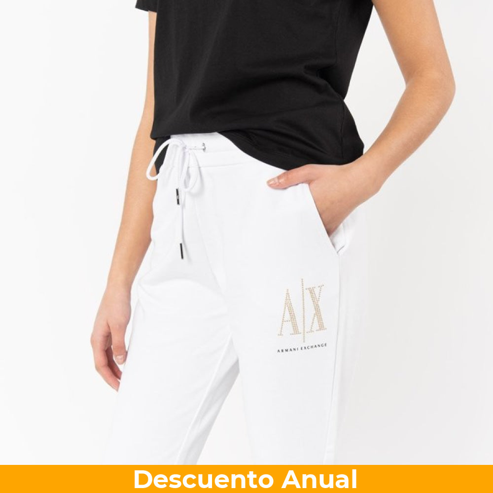 Pants Women White Armani Exchange Jogger