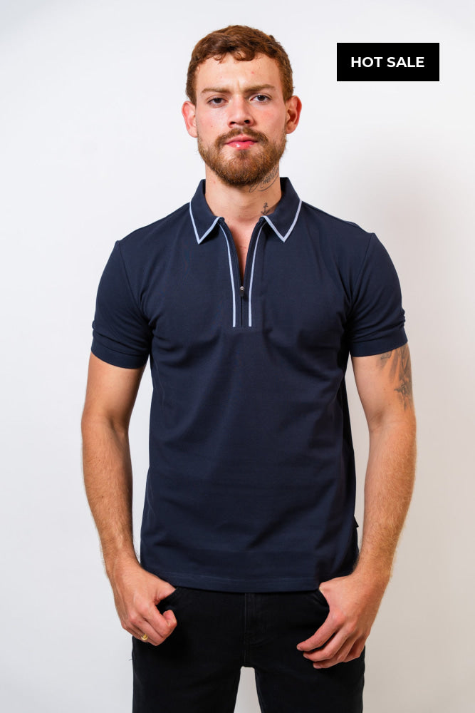 Polo Azul Hombre Carven - Polos