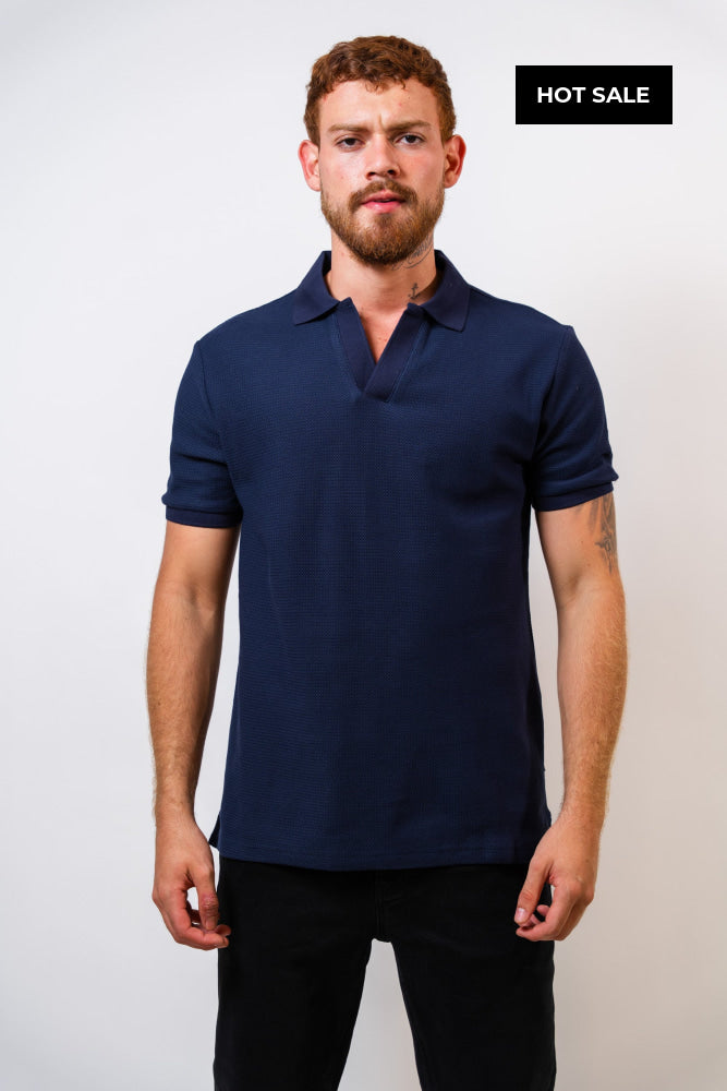 Polo Azul Hombre Carven - Polos
